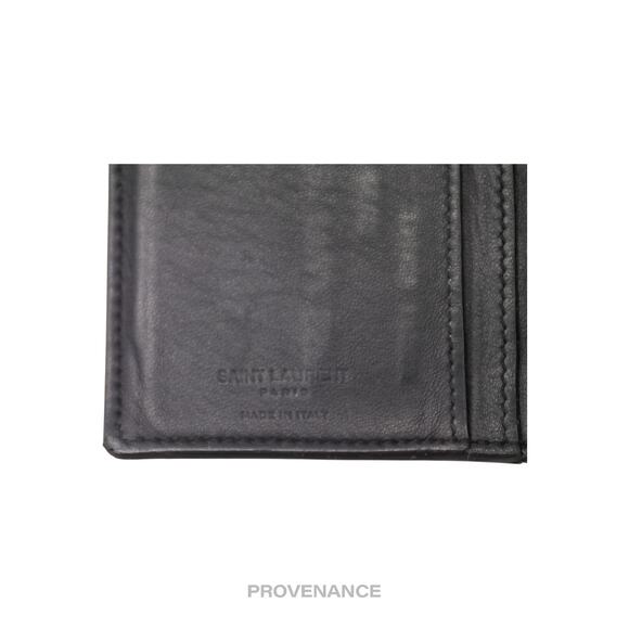 🔴 Saint Laurent Paris SLP Long Wallet - Black Croc Leather - Picture 7 of 8